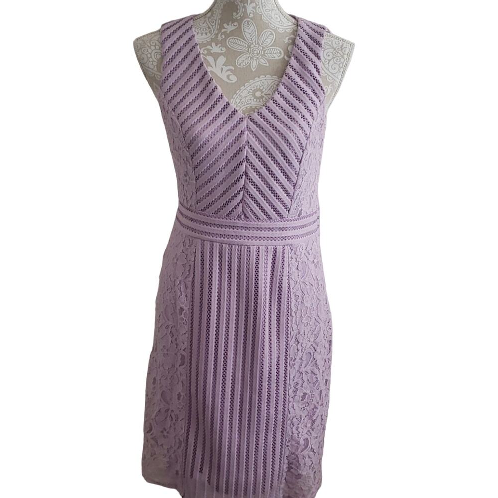 Signature Studio Lavender Lace Dress 8